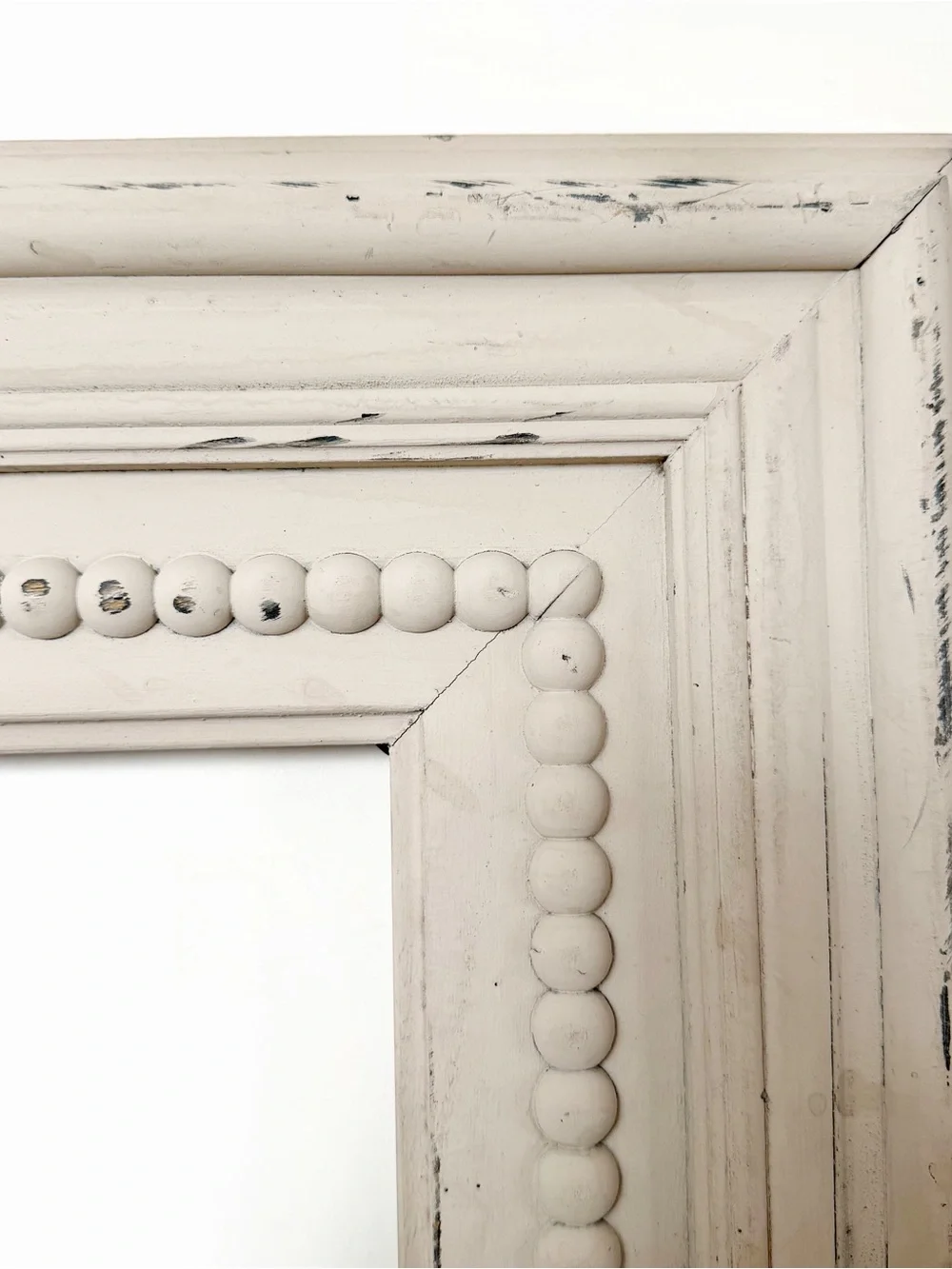 Large Beaded Wood Frame
