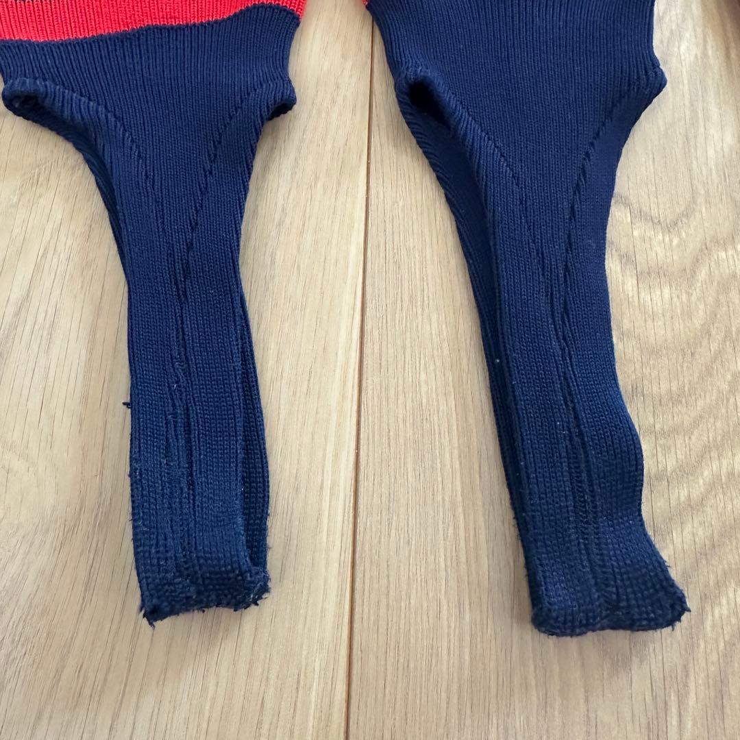 Baseball Socks, 3-Pair Set, Navy and Red Stripes